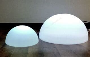 Белый светильник полусфера 30 см, белый свет, от сети 220V